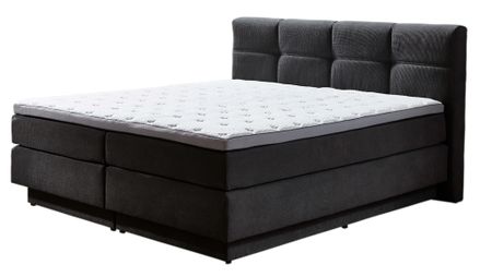 Kontinentálna posteľ BOXSPRING PORTAGE BX2110 180x200 cm - tmavosivá