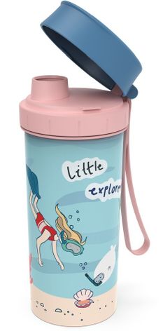 Detská fľaša 0,4 l KIDS EXPLORER - ružová