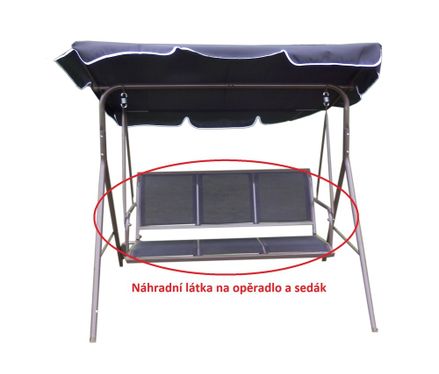 Látka na sedák Comfort čierny