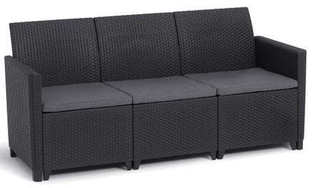 MARIE 3 SEATERS SOFA - grafit