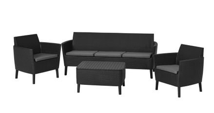 Polyratanový set Salema 3 seater - grafit