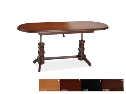 Zdvíhací konferenčný stôl DANIEL farba wenge 120(160)x70x61(75)